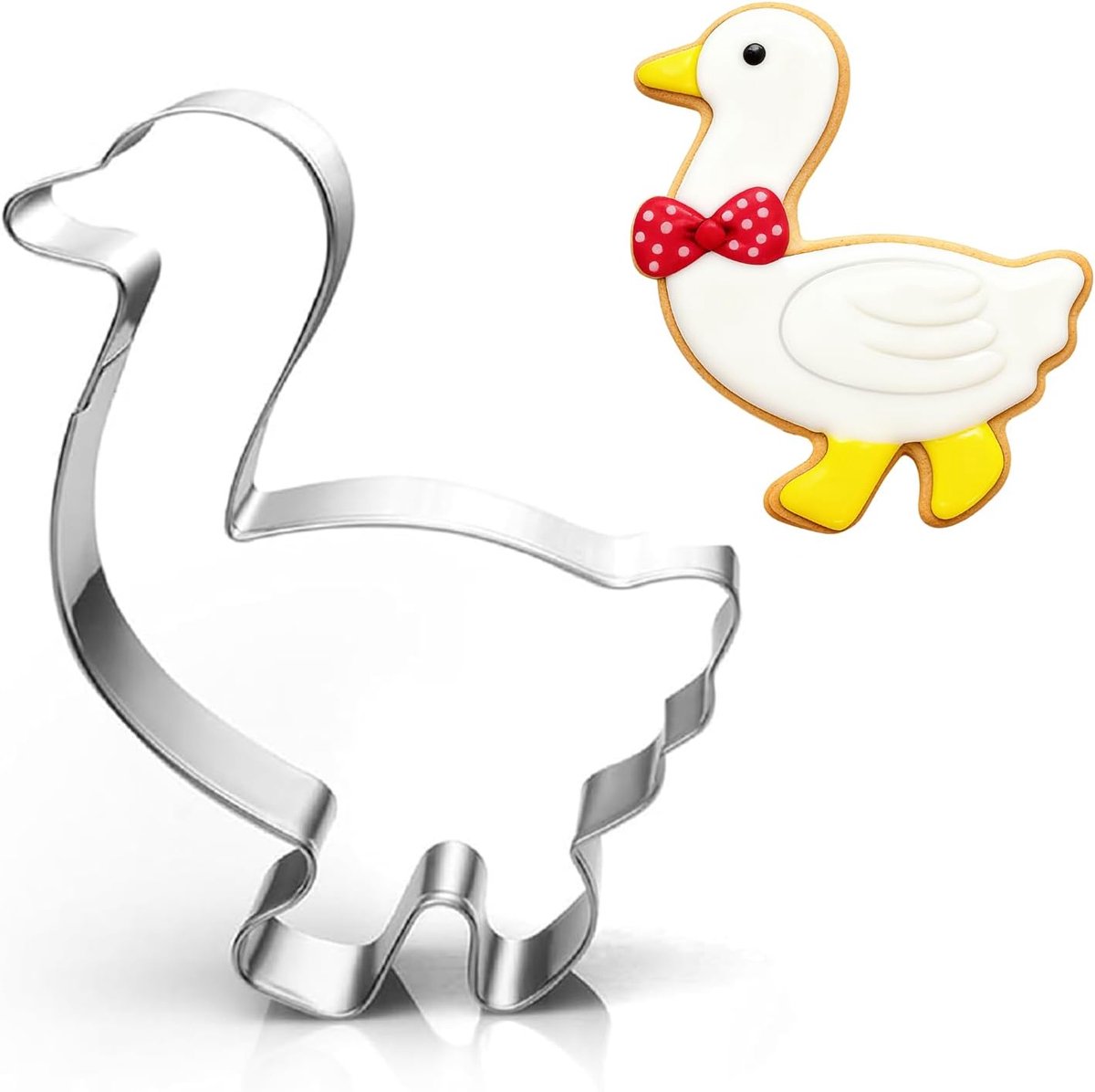 Ukoosien Small Goose Cookie Cutters, 9 cm, Dishwasher Safe, Martingans, Cookies, Cookies, Cookies for Kids - ShopVlot