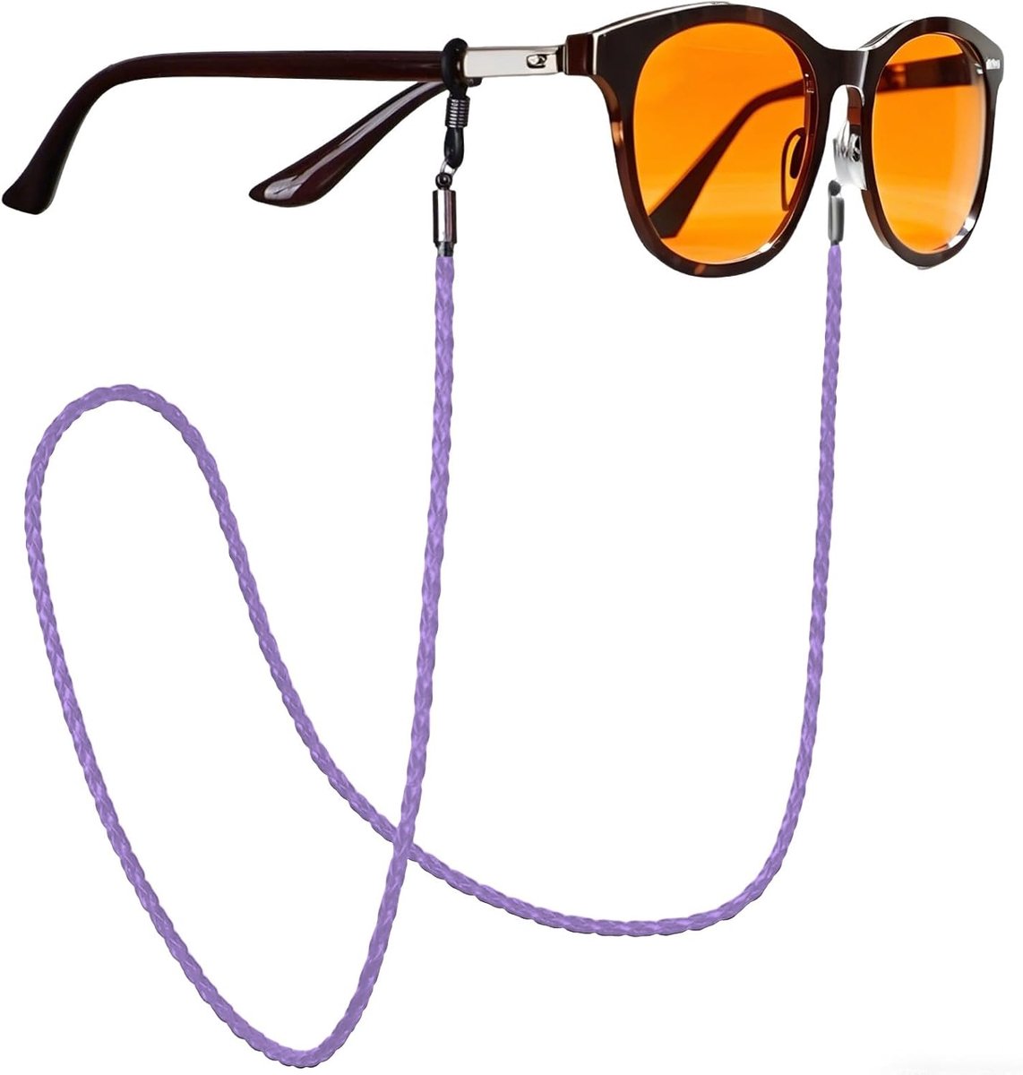 Brilriem voor dames en heren, verstelbare sport lenzenvloeistof ketting nek koord, antislip zonnebril houder voor - ShopVlot