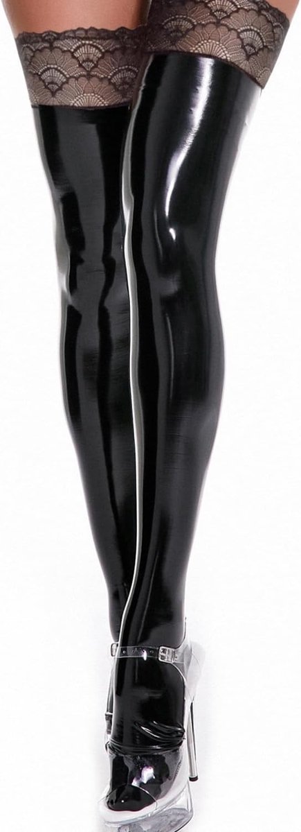 Latex Stockings, Overknee, Wet Look Sticks, Leather Stockings, Thighs, High Sticks, Stay Up, Clubwear, Non-Slip, Long - ShopVlot