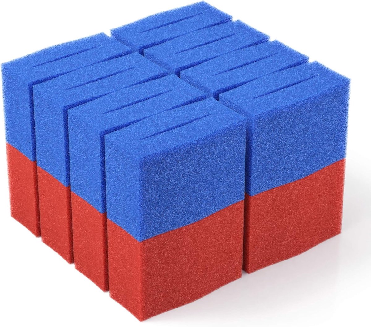 16 x Replacement Filter Sponge Suitable for Oase BioTec 18 + Screenmatic Set 8 x Blue 8 x Red - ShopVlot