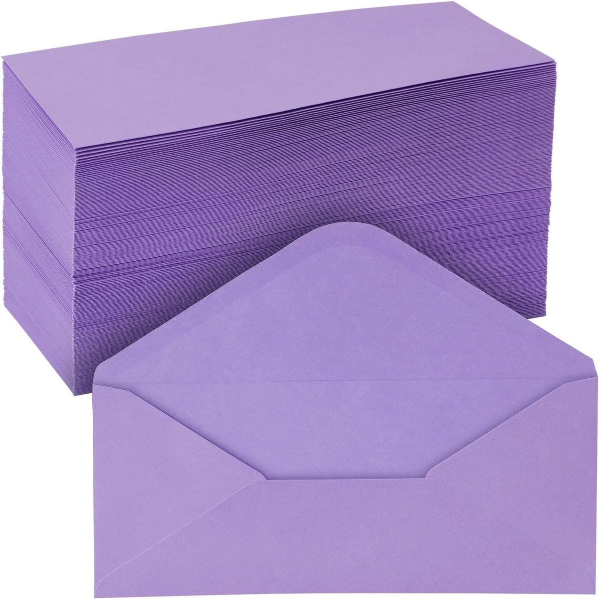 Enveloppen #10 200 stuks - Paarse kleur - Gummed seal - Perfect voor uitnodigingen - ShopVlot