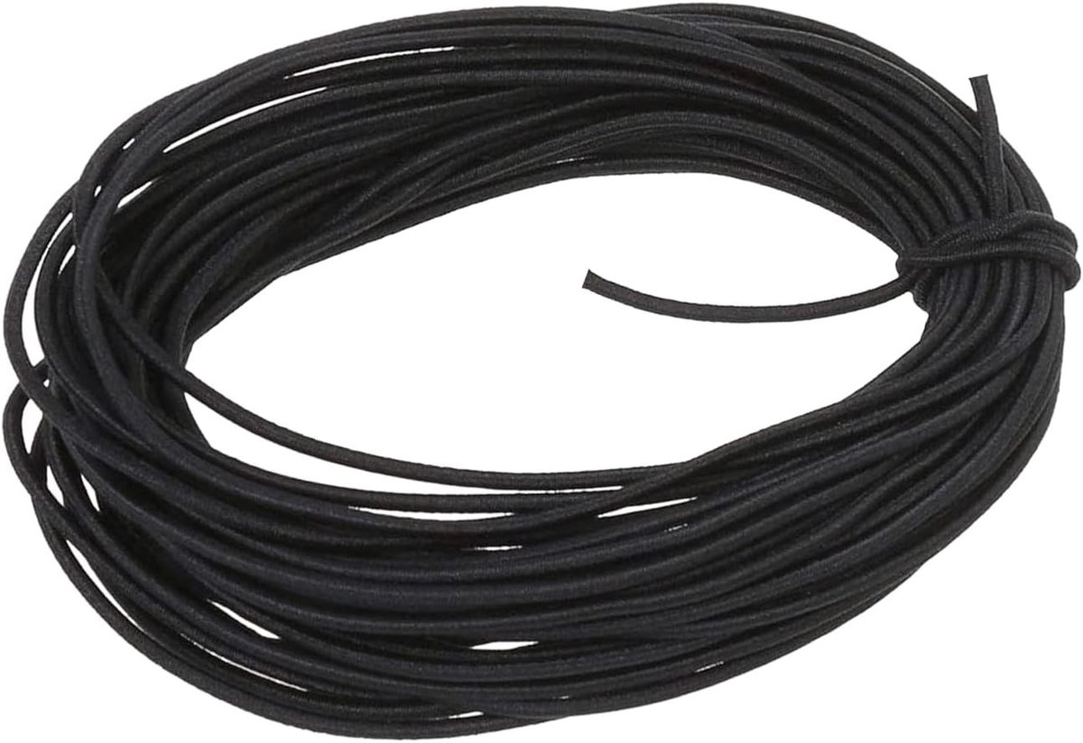 Multifunctionele 6 mm Rubber Rope van 15 m - Elastisch Touw voor Camping, DIY en Bagagegebruik