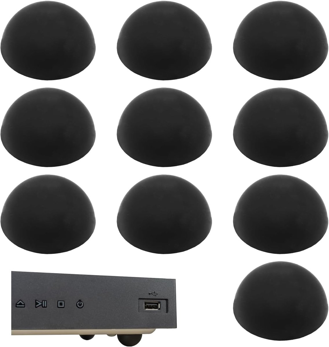 10PCS Silicone Semicircular Bumpers, 19mm Speaker Feet, Self Adhesive Insulation Feet, Vibration Dampers for Household - ShopVlot