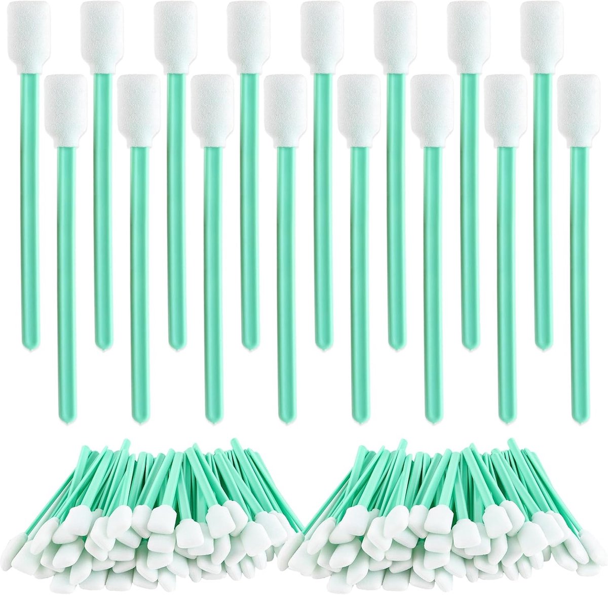 Pack of 200 Cleaning Rods, Long 15 mm Long Swabs, Large Foam Cleaning Rods, Long Swabs, for Optical Lens, Inkjet - ShopVlot