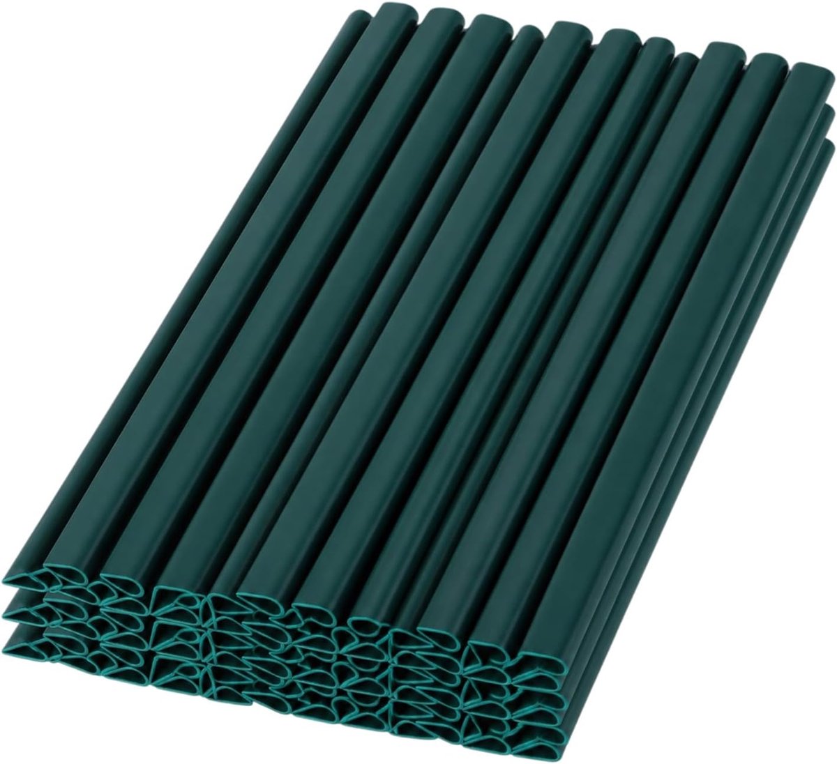 100 stuks bevestigingsclips inkijkbescherming groen van PVC 19 cm - ShopVlot