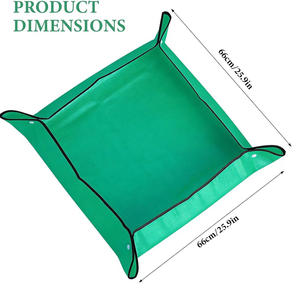 Plantmat 66 x 66 cm - Vouwbare plantmat - Waterdicht - Ideaal voor verpotten - ShopVlot