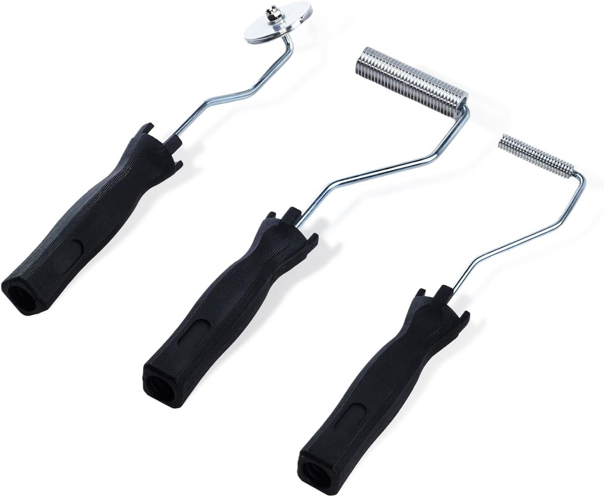 Fiberglass roller set 3 stuks - verschillende diameters - voor epoxyhars - ideaal voor reparaties - ShopVlot