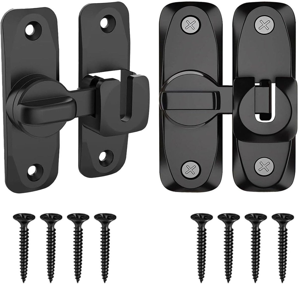 Deurslot 2 Stuks - Veiligheidsslot voor Schuifdeuren - Inclusief Schroeven - Ideaal voor Armoured Doors - ShopVlot