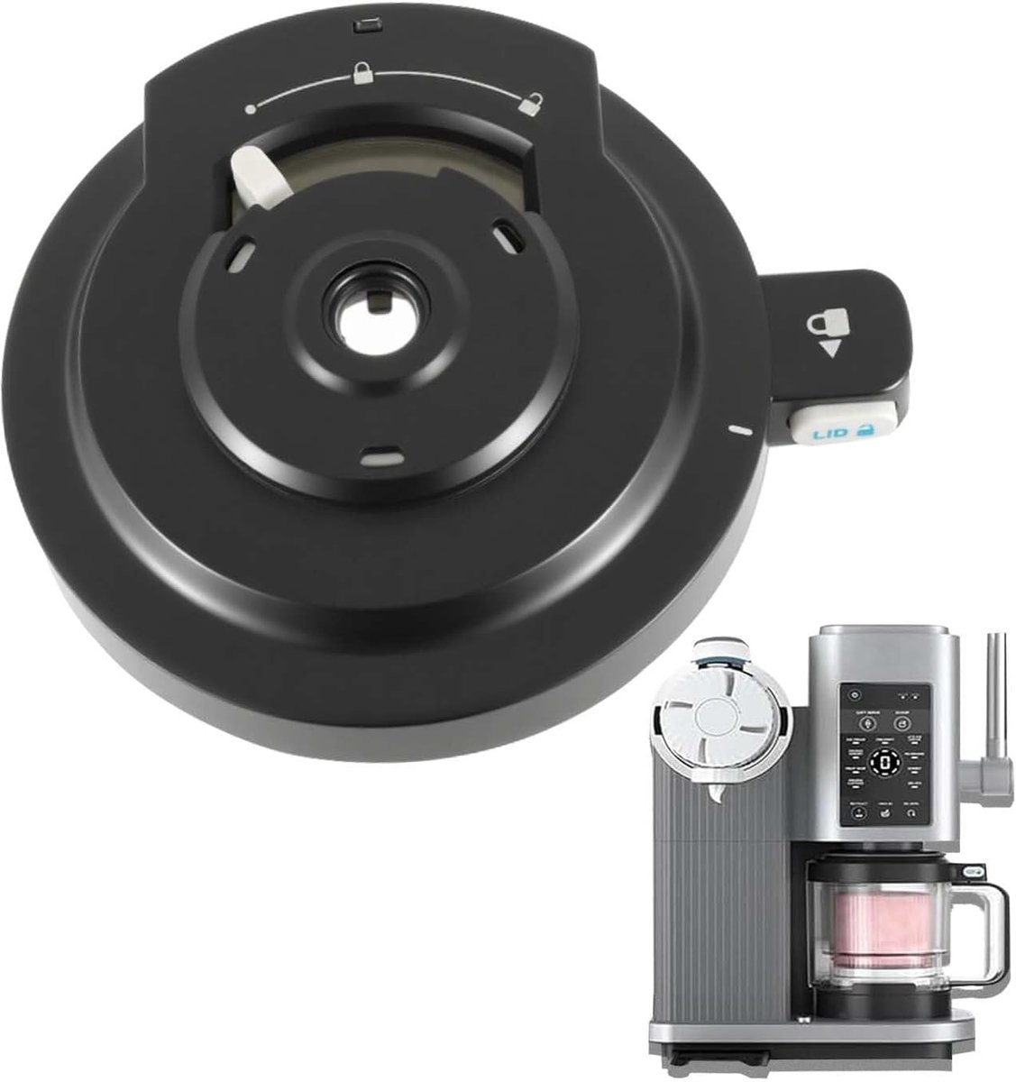 Ijsmachine deksel - vervangend voor Ninja Creami NC700/NC701 - herbruikbaar - perfecte pasvorm en gebruiksvriendelijk - ShopVlot