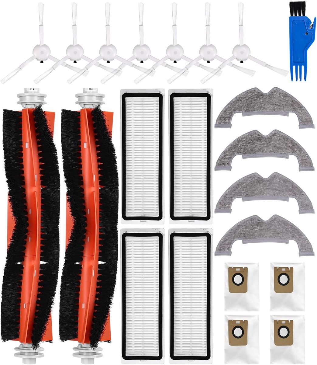 Accessoire set stofzuiger - 22-delige set - 2 hoofdborstels, 7 zijborstels - Geschikt voor Dreame D10 Plus en meer - ShopVlot