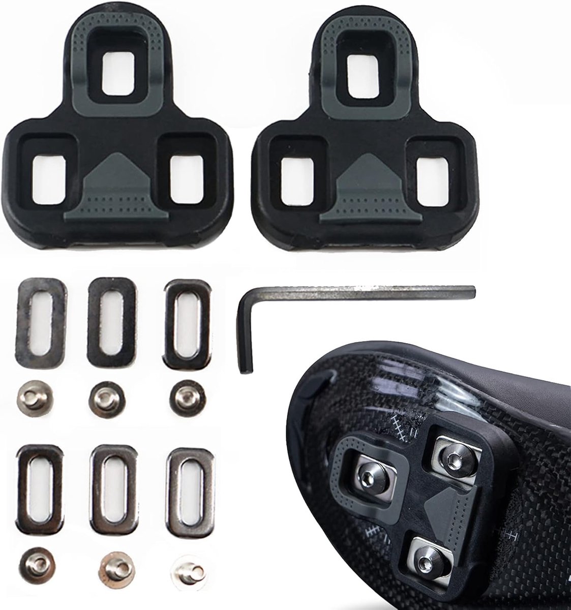 Fietsschoenen Cleats Compatibel 4.5° - Voor Look KEO Pedalen - Voor Binnen en Buiten Fietsen - ShopVlot