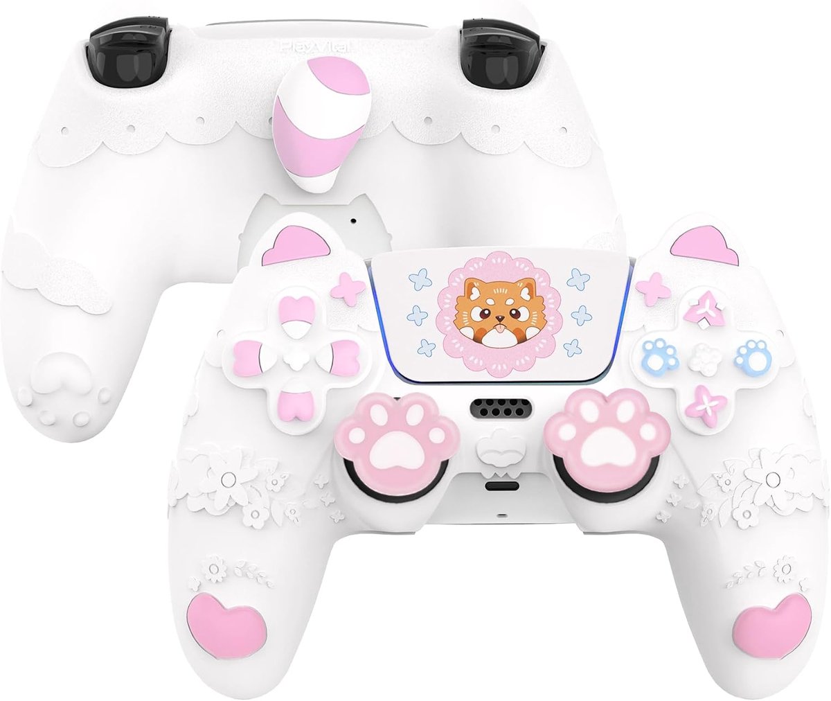 Silicone case ps5 controller - schattig panda ontwerp - antislip en schokbestendig - beschermt tijdens het spelen - ShopVlot