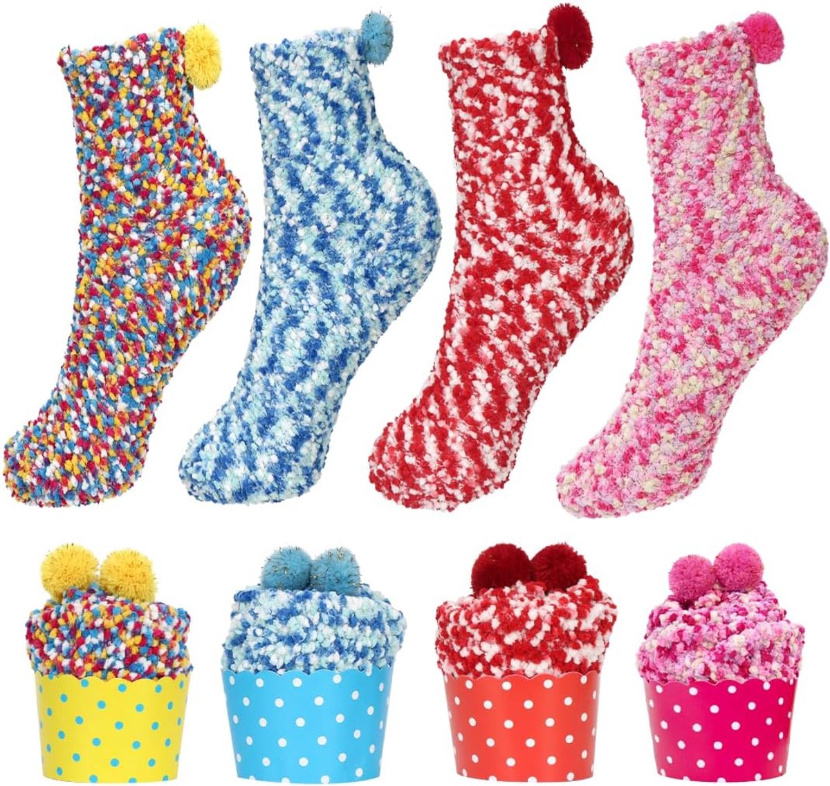 Kerstsokken - vrolijke print - comfortabel - perfect voor de feestdagen - ShopVlot