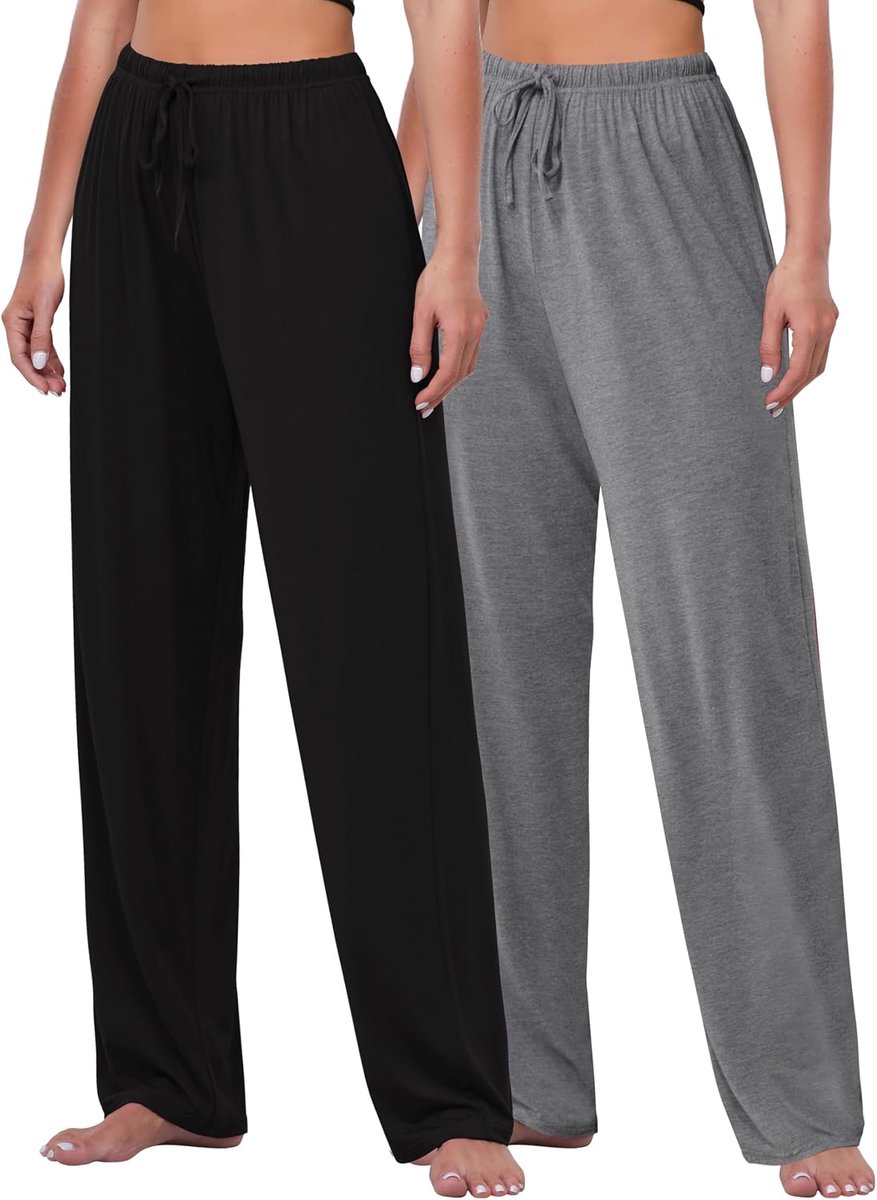 Loungebroeken dames wijd model - casual katoen - comfortabele fit - ideaal voor ontspanning - ShopVlot