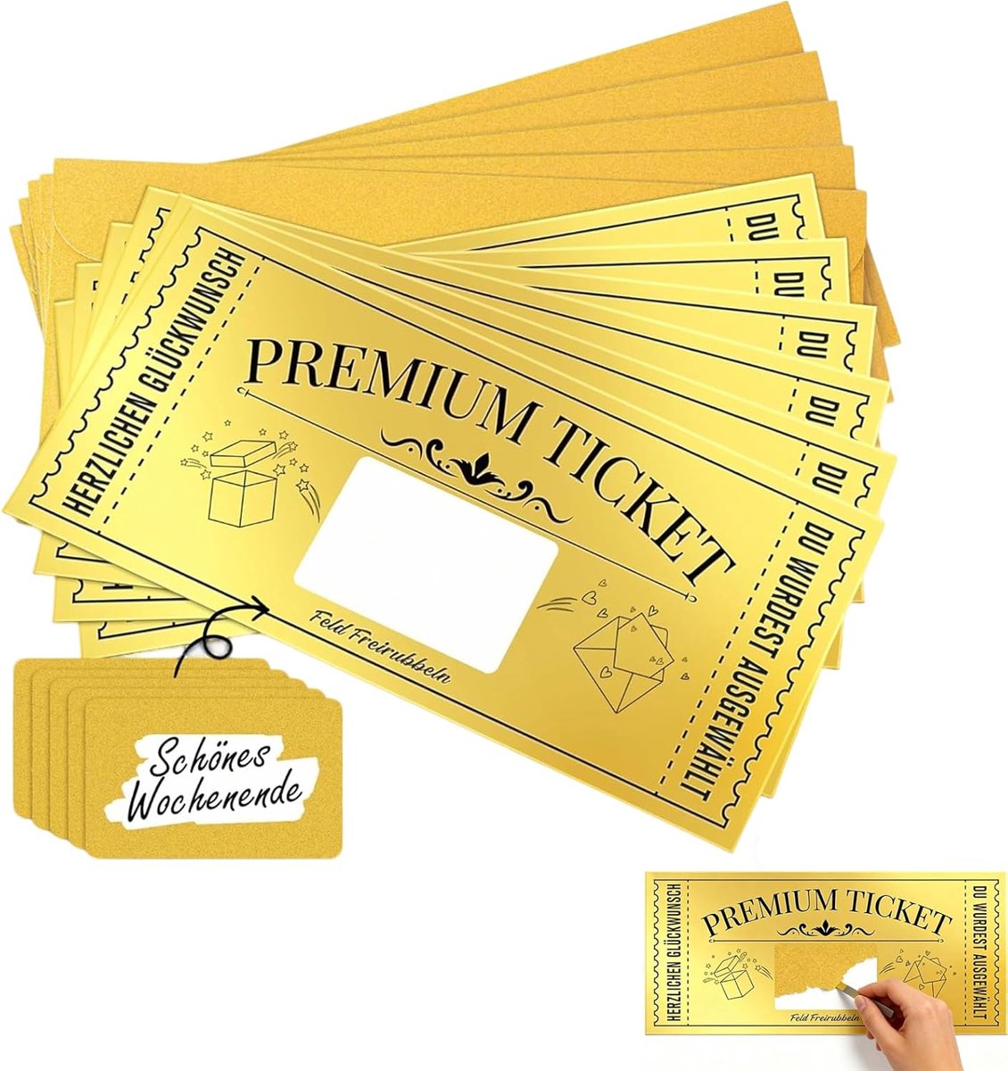 Premium Tickets met Verjaardagskaart - Creatief Cadeau voor Vrouwen - Unieke Verjaardagscadeaus - ShopVlot