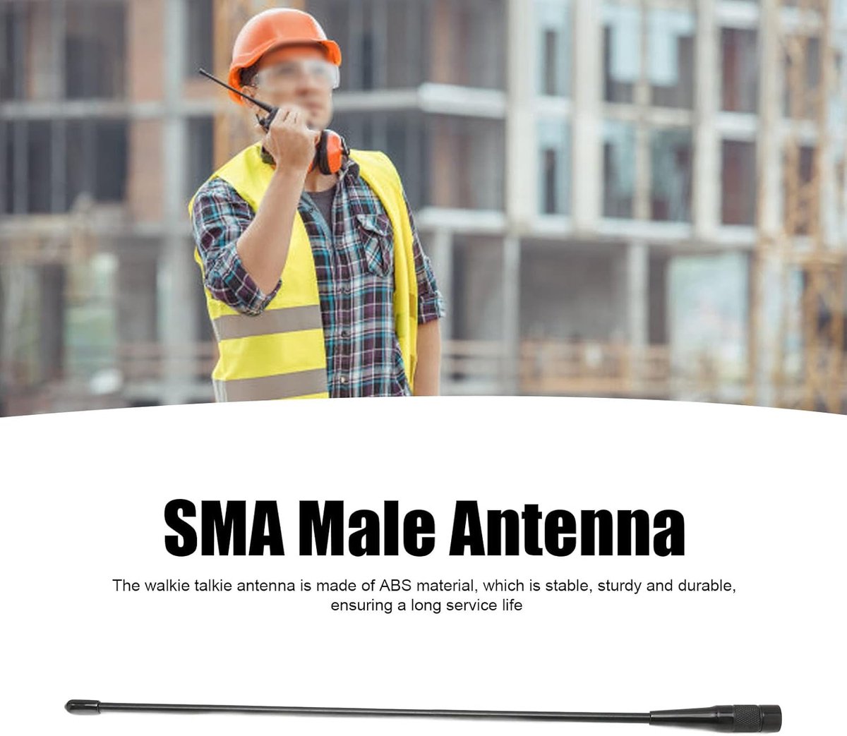 SnelShoppen - RHD-771 SMA Male Walkie-Talkie Antenne 144/430MHz, 2.15 dBi Versterking, ABS Materiaal, Geschikt voor VX-3R, VX-6R, RT3S, TYT MD-380, 36