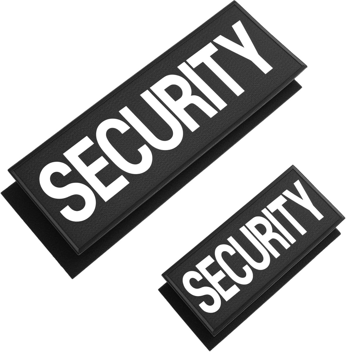 SnelShoppen - Pack van 2 Reflecterende Patches, Hoogreflecterende Stickers voor Veiligheidsuitrusting, Veiligheidsvest, Politievest, Buitenactiviteite
