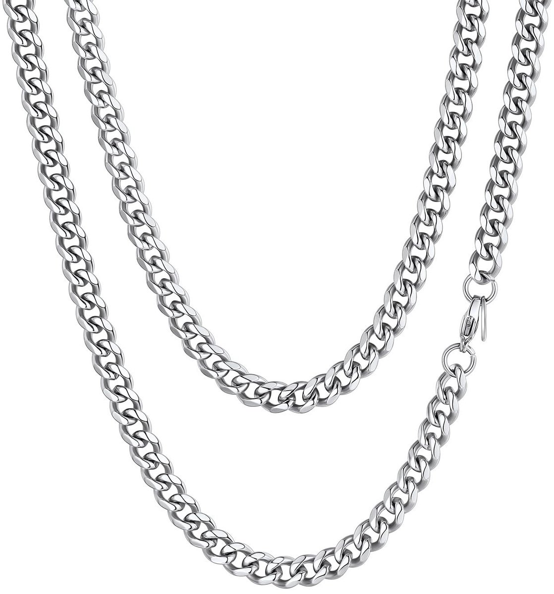 Solidchoice - 18KGP RVS Ketting voor Mannen, Vrouwen en Kinderen