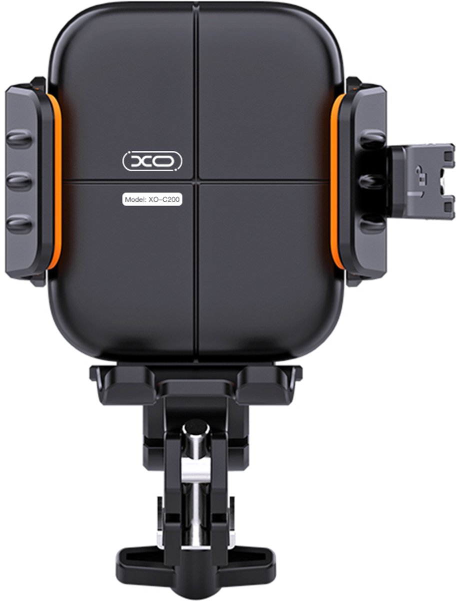 Universele Telefoonhouder Fiets, Motor & Scooter - XO-C200 - 360° Draaibaar - Anti-Vibratie - Mechanische Vergrendeling - Voor Smartphones tot 7.0 inch - Zwart