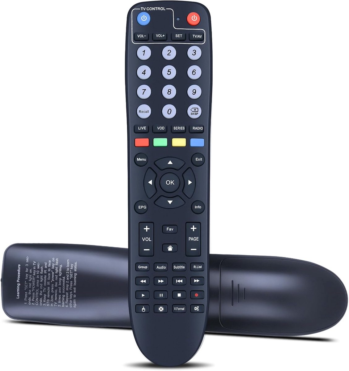 Remote control suitable for Xsarius TV Q1 Q2 Q3 Q4 with programming function - ShopVlot