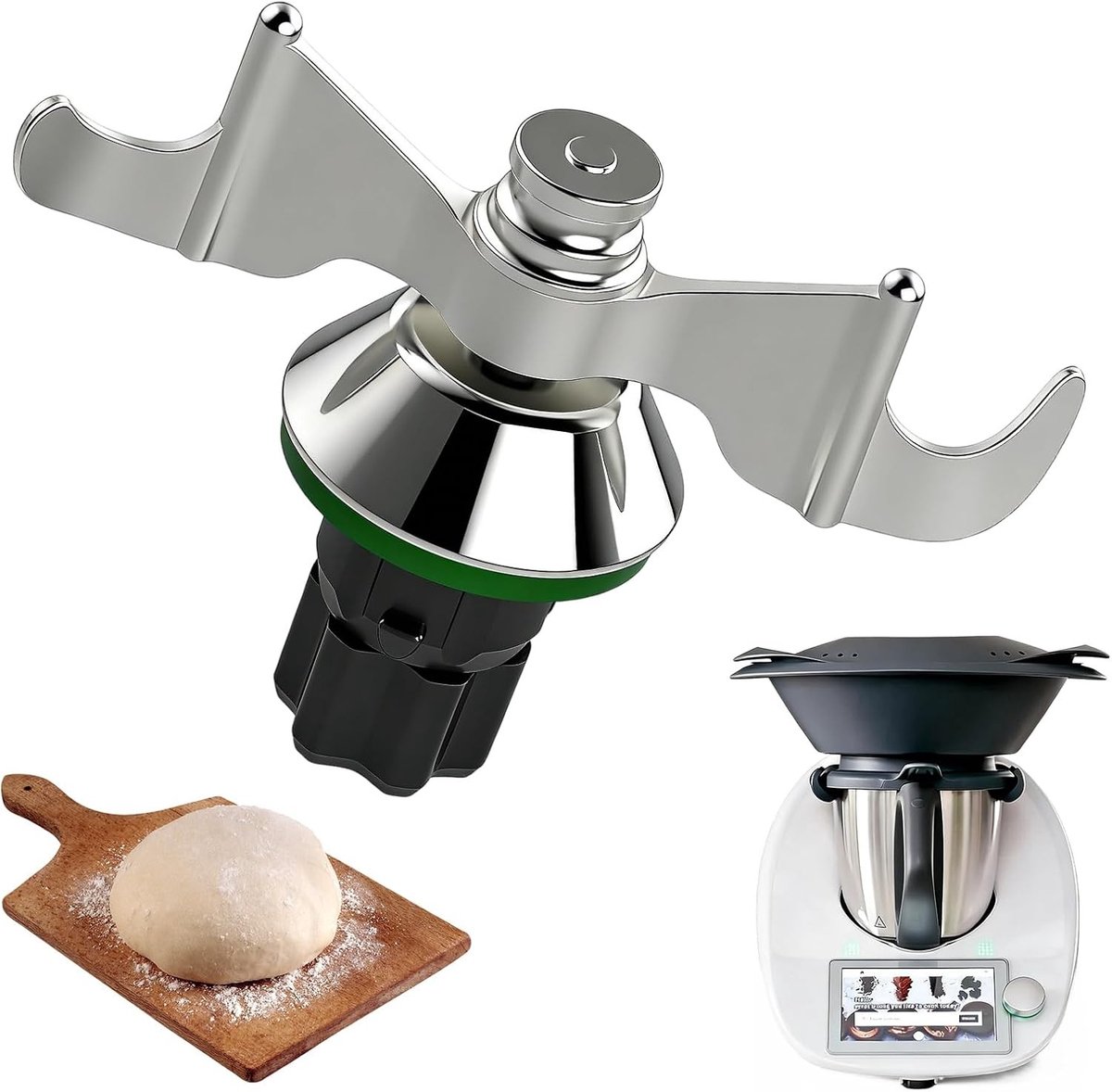 Robuust RVS deegmes voor Thermomix TM5 en TM6, eenvoudig schoon te maken, accessoires voor keukenmachines, duurzaam en veelzijdig deeggereedschap