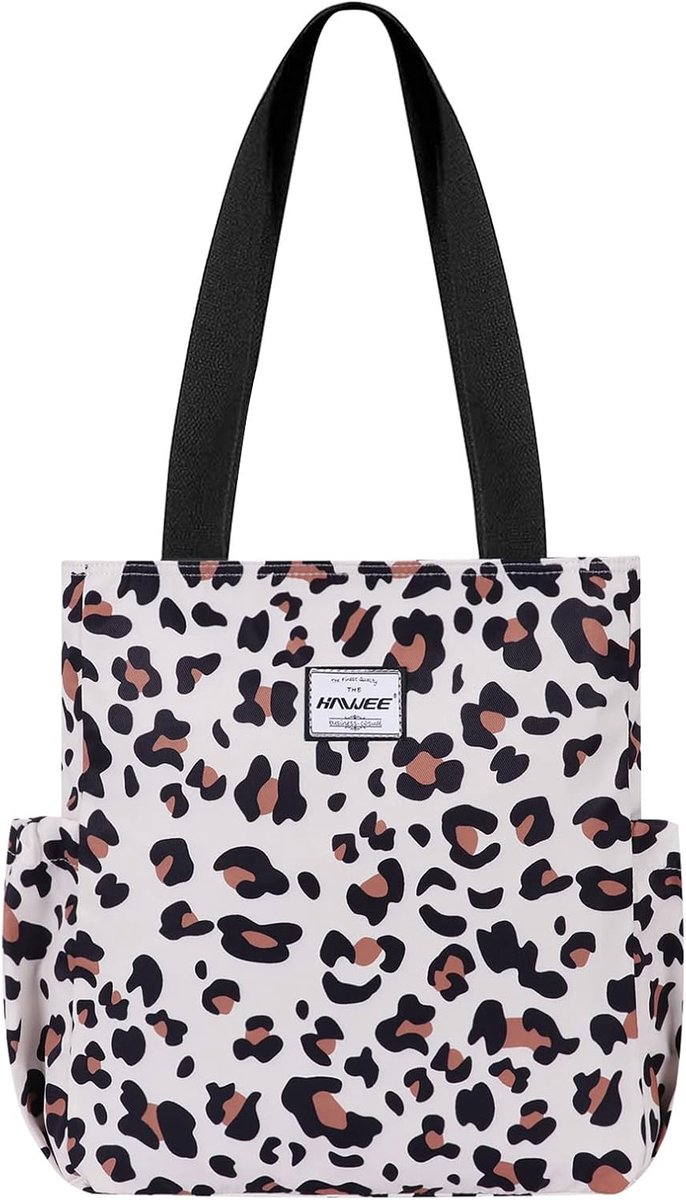 Tote tas voor dames met ritssluiting, lichte schoudertas, casual handtas, modieuze grote schoudertas, waterdichte - ShopVlot