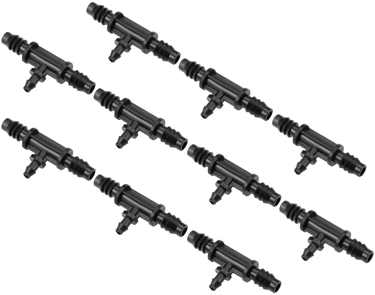 Solidchoice - T-Buisaansluiting voor Tuinirrigatie, 20 Stuks