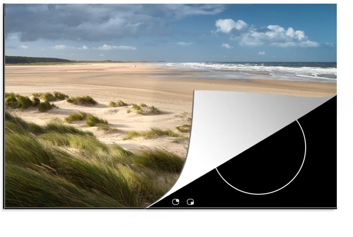 Inductie Beschermer - Inductiemat met Duinen en Zee - 81x52cm