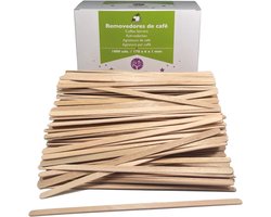 GoBeTree 1000PCS Wooden Coffee Stirrer Rods 17.8cm Long, Disposable Tea and Coffee Stirrer Sticks for Crafts - ShopVlot