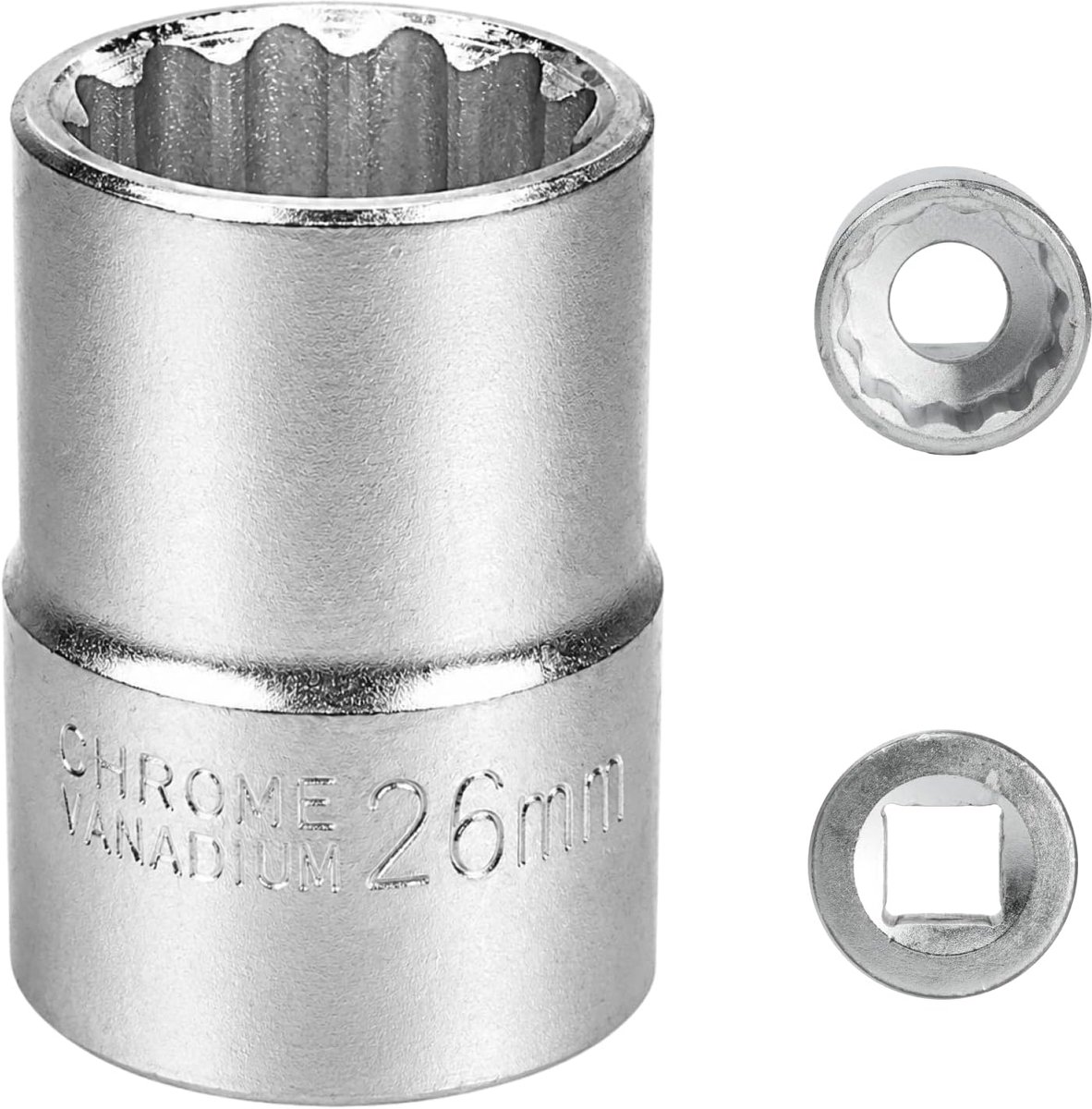 Dopsleutel 26 mm 3/4 inch 12-kant, dopsleutel 3/4 26 mm voor CR-MO sleutel (wit) - ShopVlot