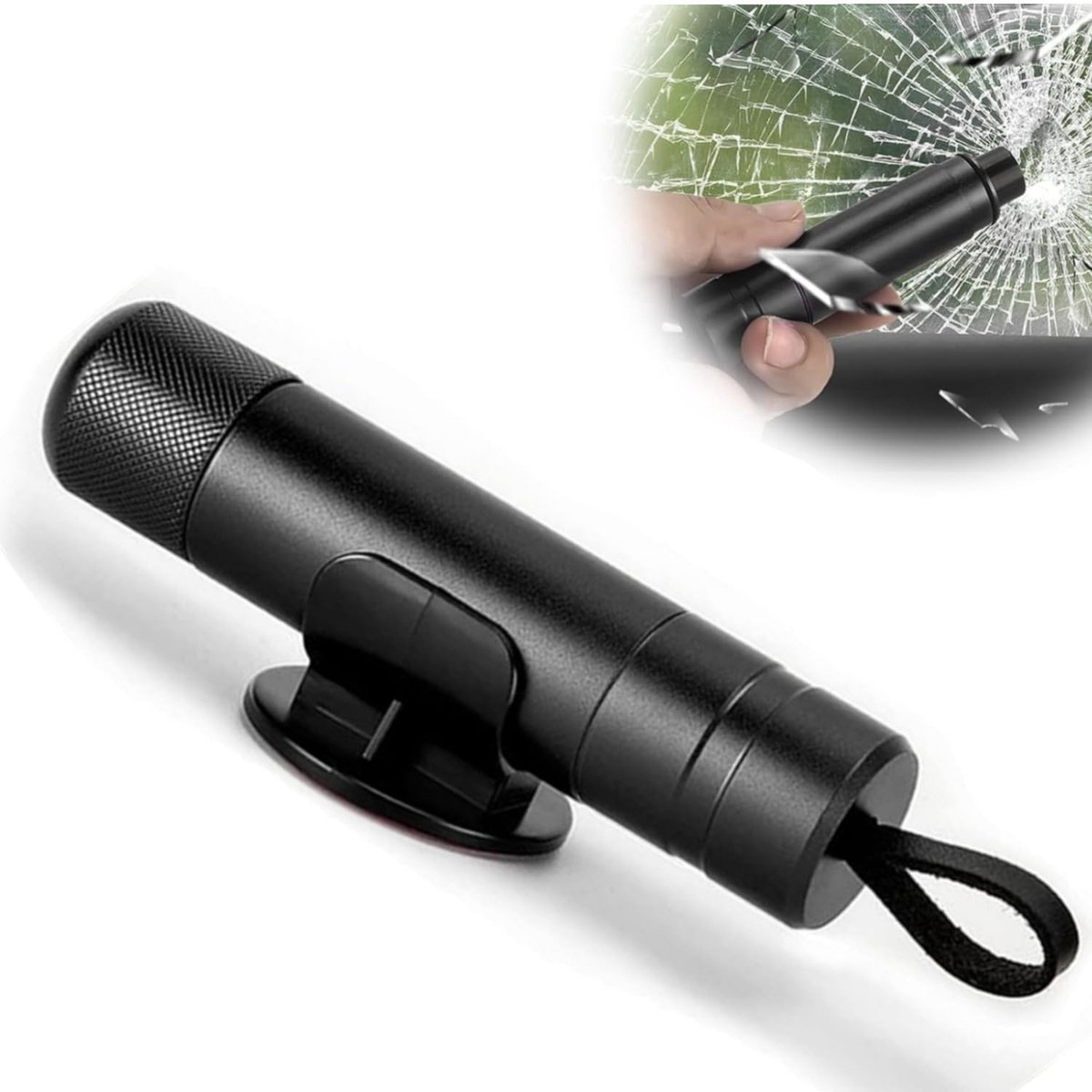 2-in-1 Auto Veiligheidshamer met Glasbreker en Gordelsnijder