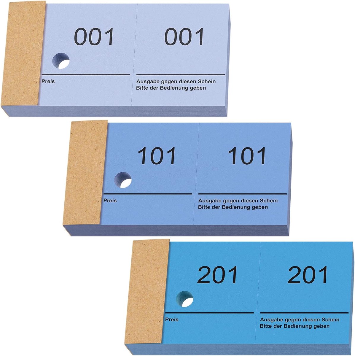 Nezyo Double Number Blocks 1-300 Lots With Numbers Number Blocks 10cm X 5cm Lots For Wardrobe Prize Draw Events Trade - ShopVlot