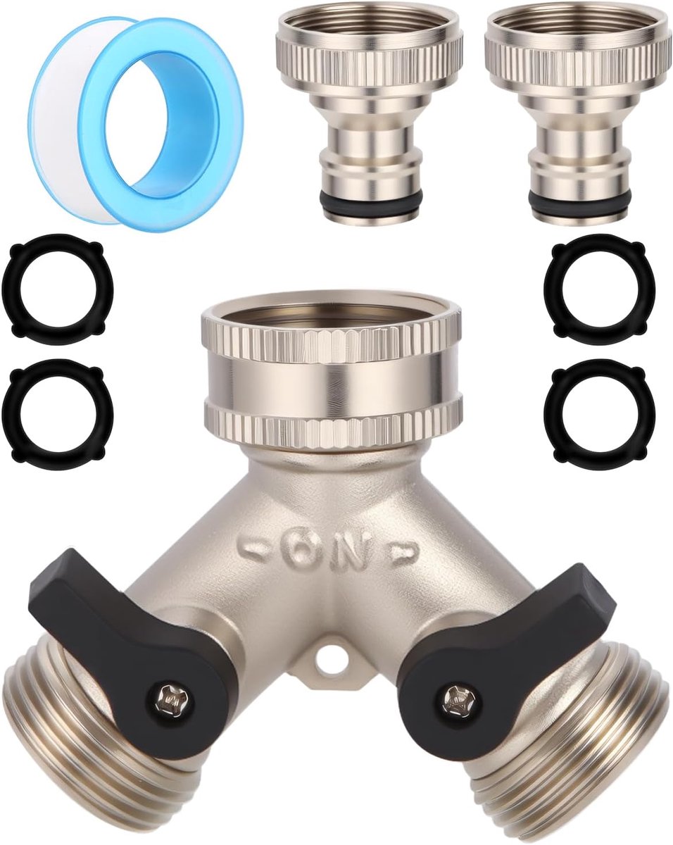 2 Way Faucet Distributor 3/4 Inch Y Distributor Y Water Connection - ShopVlot