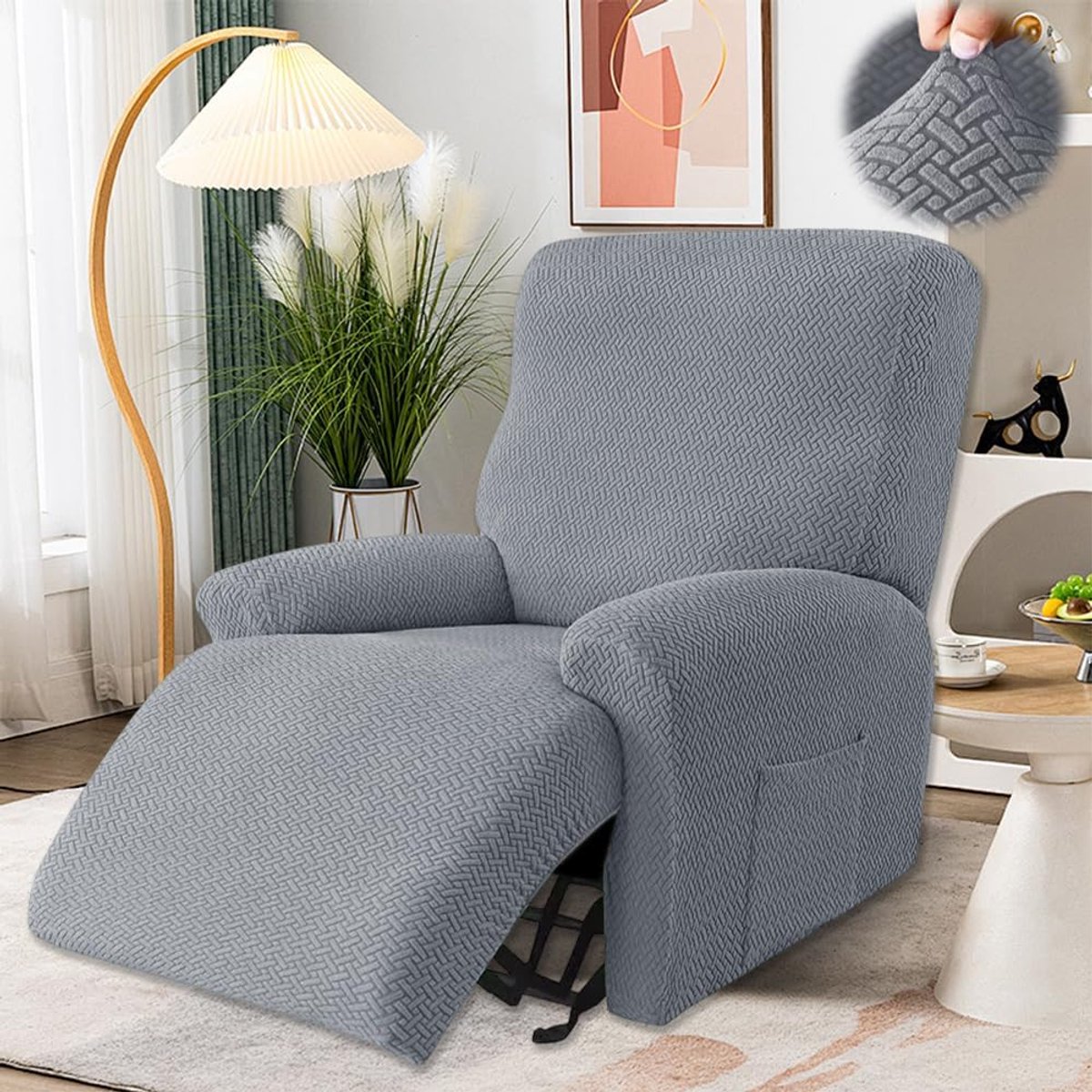 4-Piece Set All-Inclusive Chair Cover Non-Slip Chair Protector with Storage Bag Seat Cover, Skin-friendly and - ShopVlot