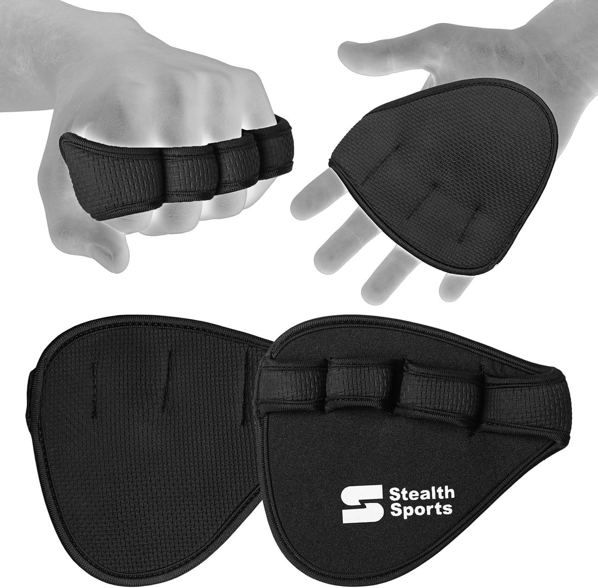 Weightlifting Gym Grip Pads Non-slip Neoprene Pull Up Bar Pads Training Gloves Replacement Prevents Calluses Cracks – - ShopVlot