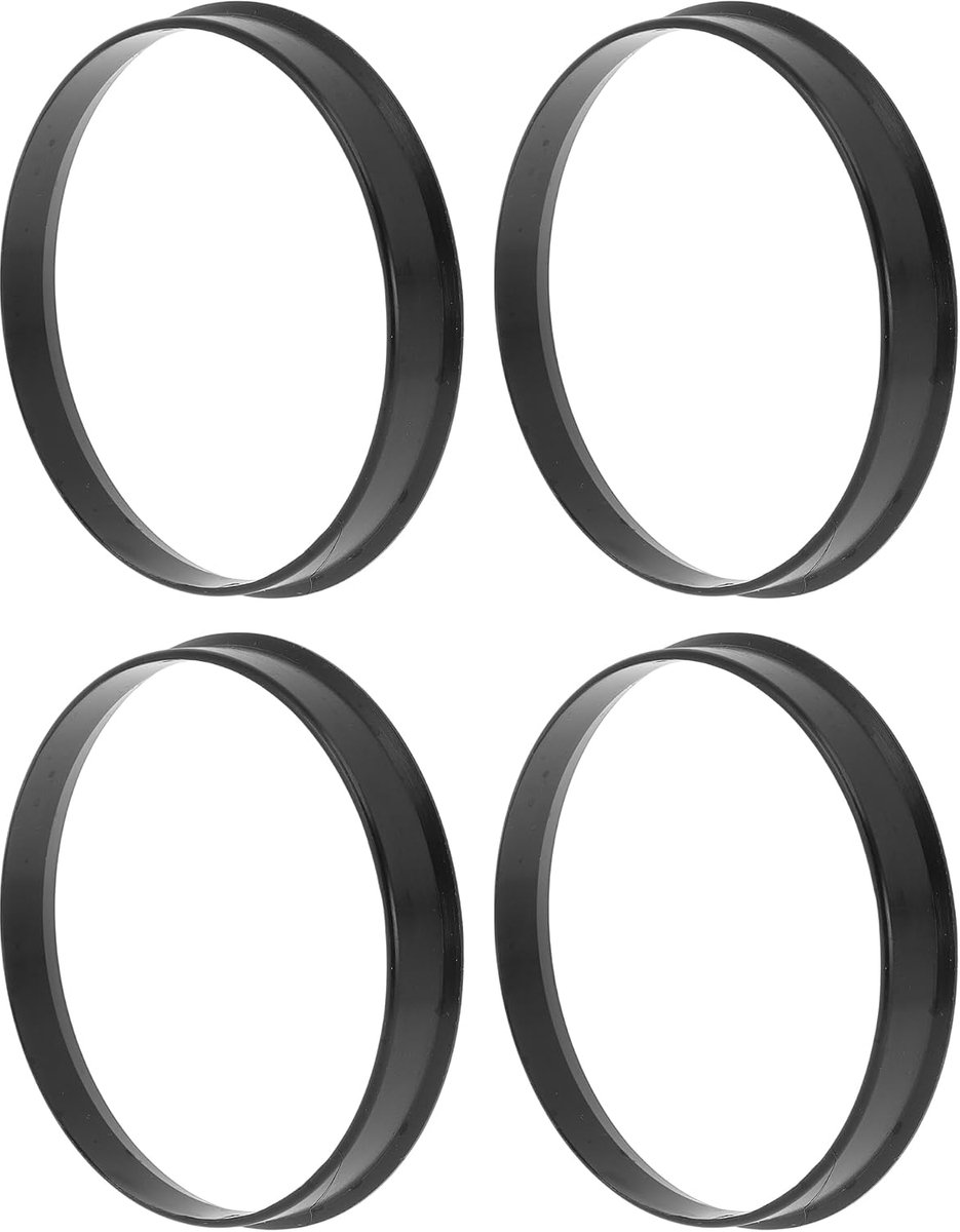 69.1mm tot 67.1mm Auto Wiel Hub Centric Ringen Zwart Polycarbonaat Wielen Middenas Schokabsorberende Hubrings 4 Stks - ShopVlot