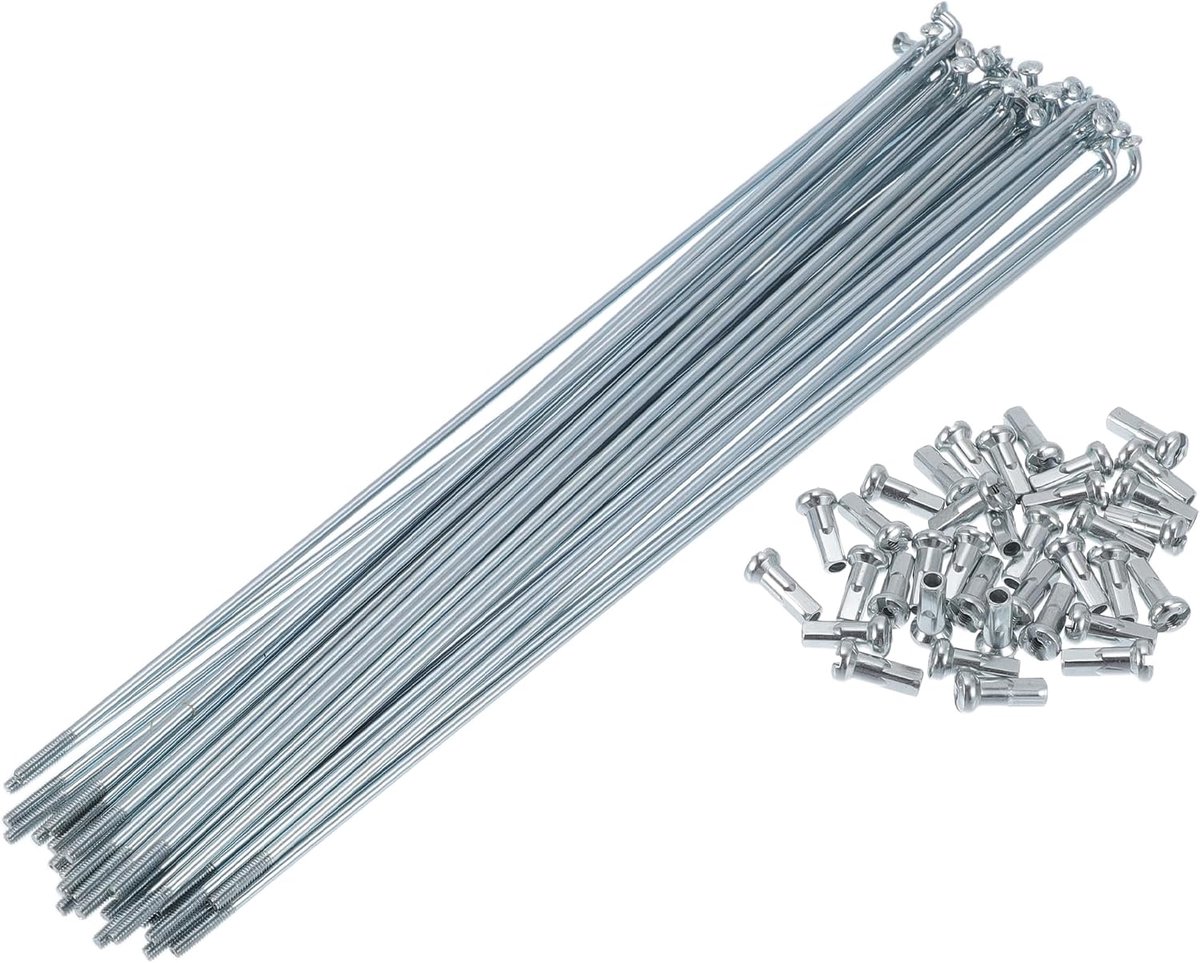 Fiets Spaken Fiets Wiel Spaken Silver Tone 1 Set 13G 215mm Lengte 45 Staal Gegalvaniseerd - ShopVlot