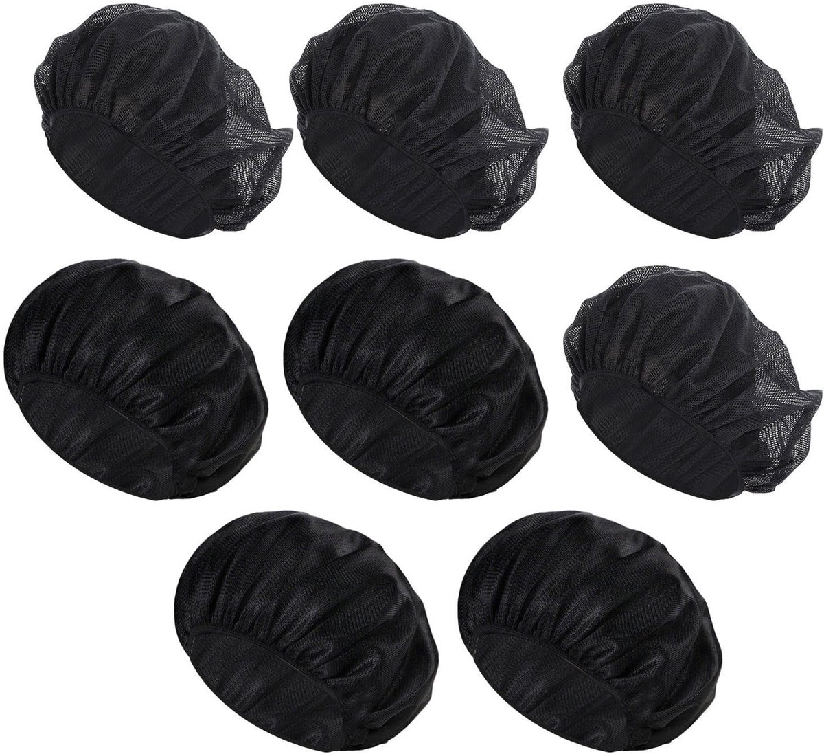 8 Stofdichte En Ademende Mesh Caps, Elastische Haarnetten, Kitchen Chef Hair Bundels, Herbruikbaar, Geschikt Voor - ShopVlot