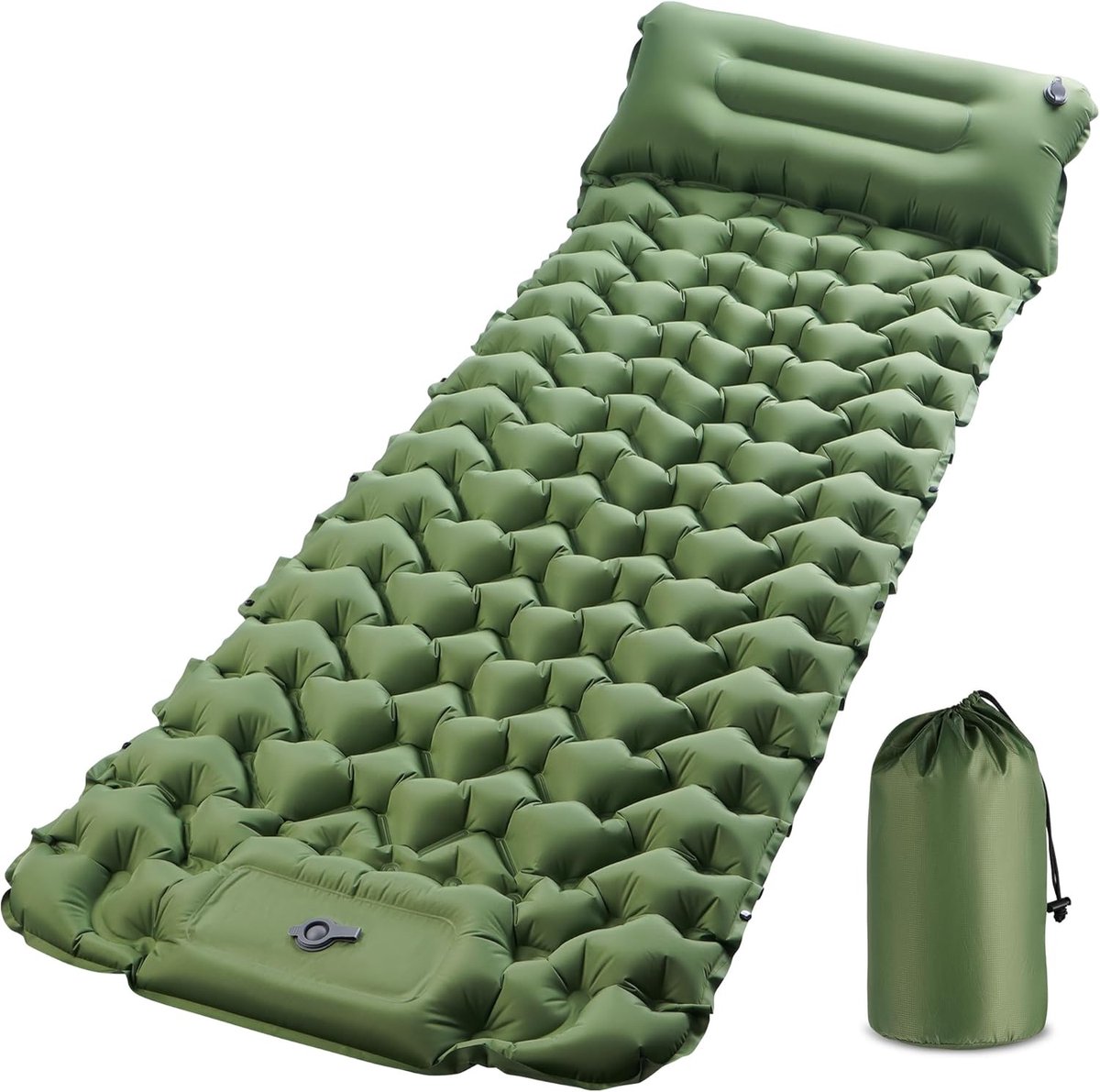 Isomat Camping XXL & Thickened Air Mattress with Pump and Cushion - ShopVlot