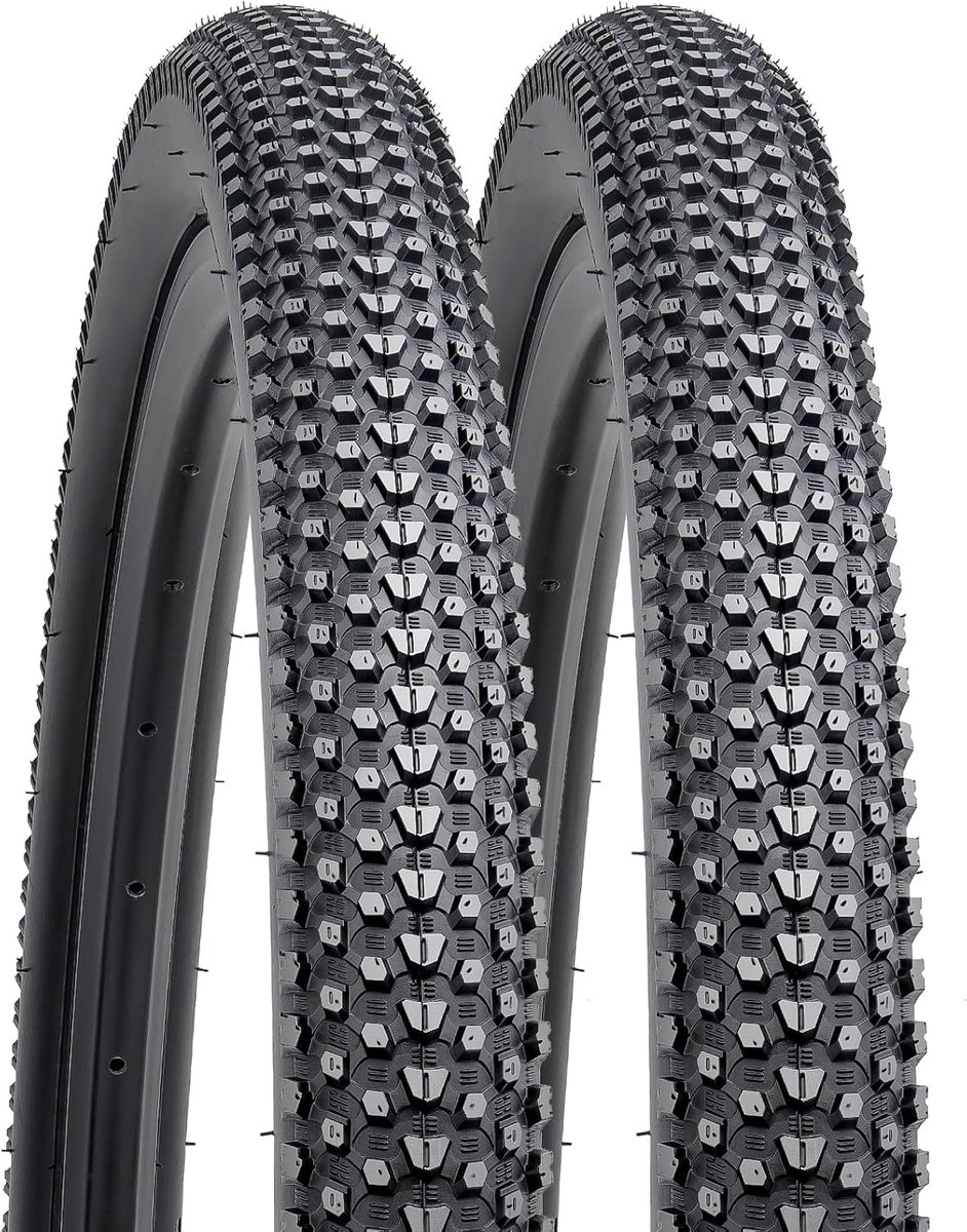 YUNSCM 2-PCS 27.5-inch Mountain Bicycle Tires 27.5x2.10/52-584 and 27.5-inch Inner Tube Schrader Valve with Compatible - ShopVlot