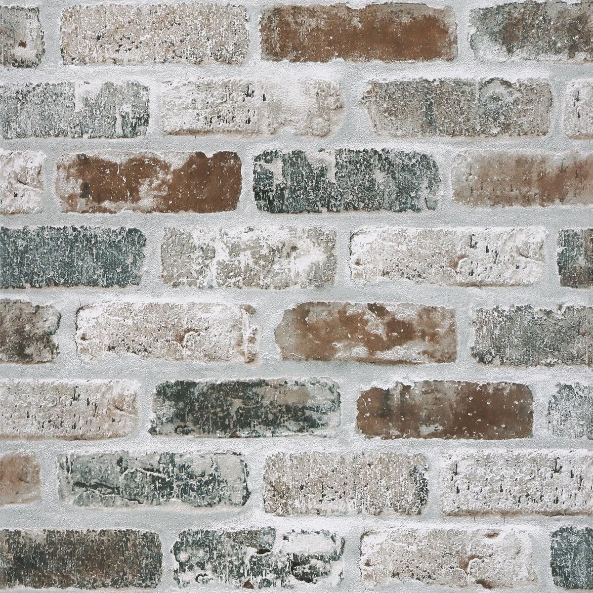 Timeet Self-Adhesive Wallpaper Stone Look 44 x 300 cm Grey Brown Stone Wallpaper Brick Adhesive Film Brick Vintage - ShopVlot