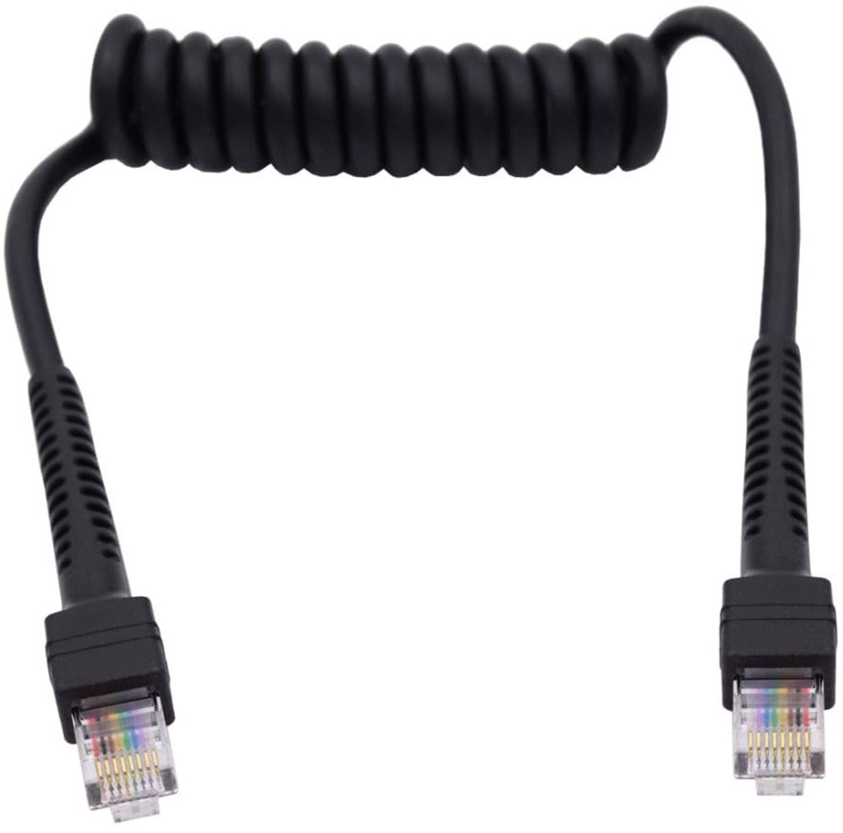 Ethernet netwerkkabel 1.0M - RJ45 coiled - UTP Cat6 - Ideaal voor verlenging - ShopVlot