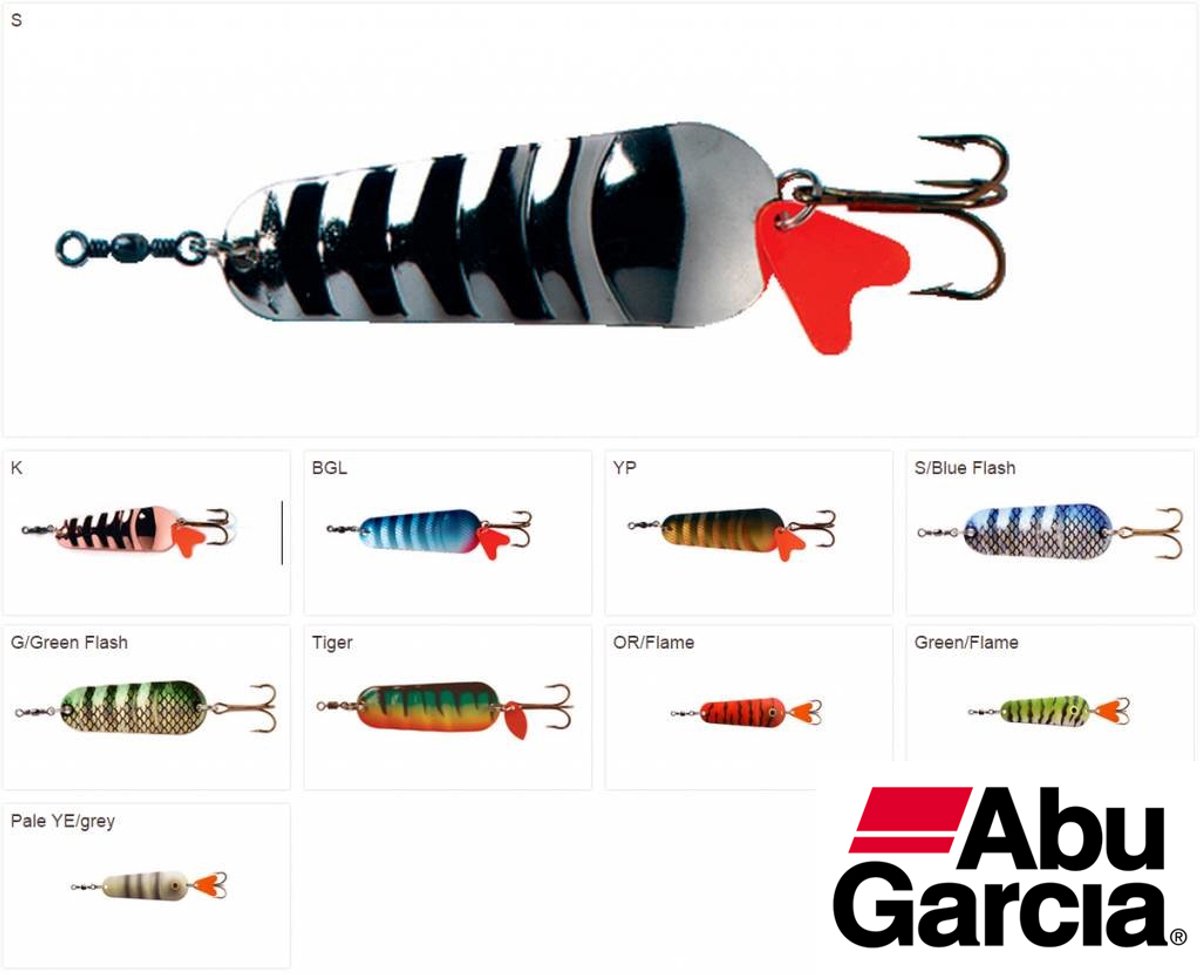Abu Garcia Atom - Spinner - Lepel - Kunstaas - GREEN/FLAME - 20 gram