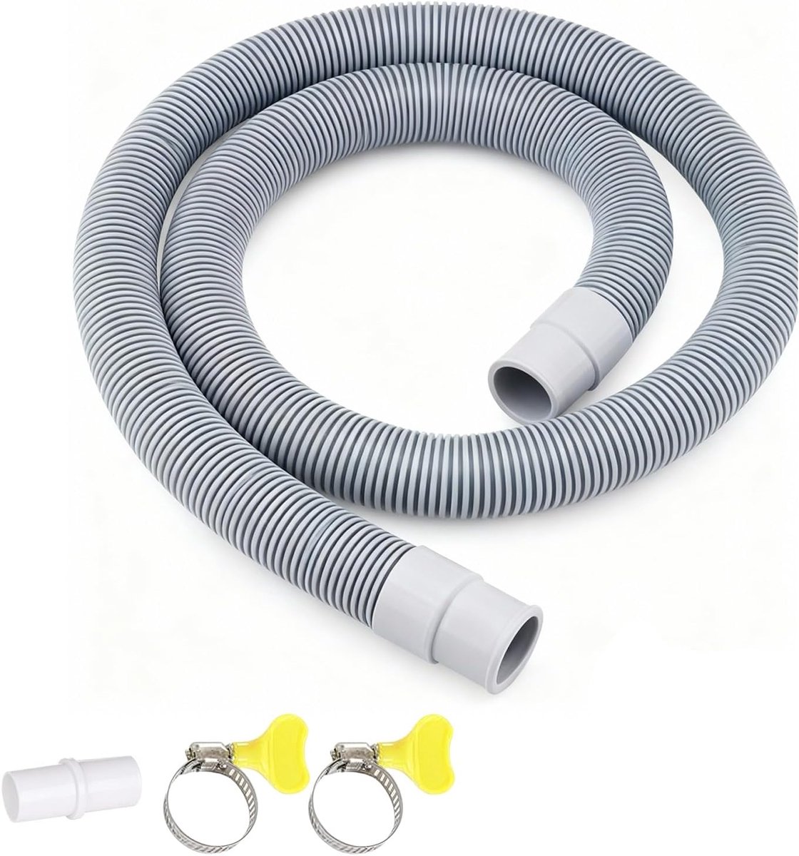 Afvoerslang 1 m - Diameter 20 mm - Polypropyleen - Flexibel en geluidsarm gebruik - ShopVlot