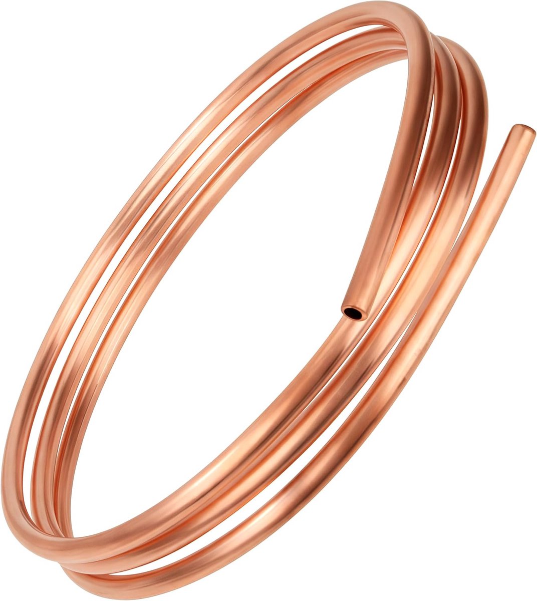 Koperen Buizen 2 Meter - Buitendiameter 10mm x Binnendiameter 8mm - Flexibel en Rond - Voor Koeling en Airconditioning - ShopVlot