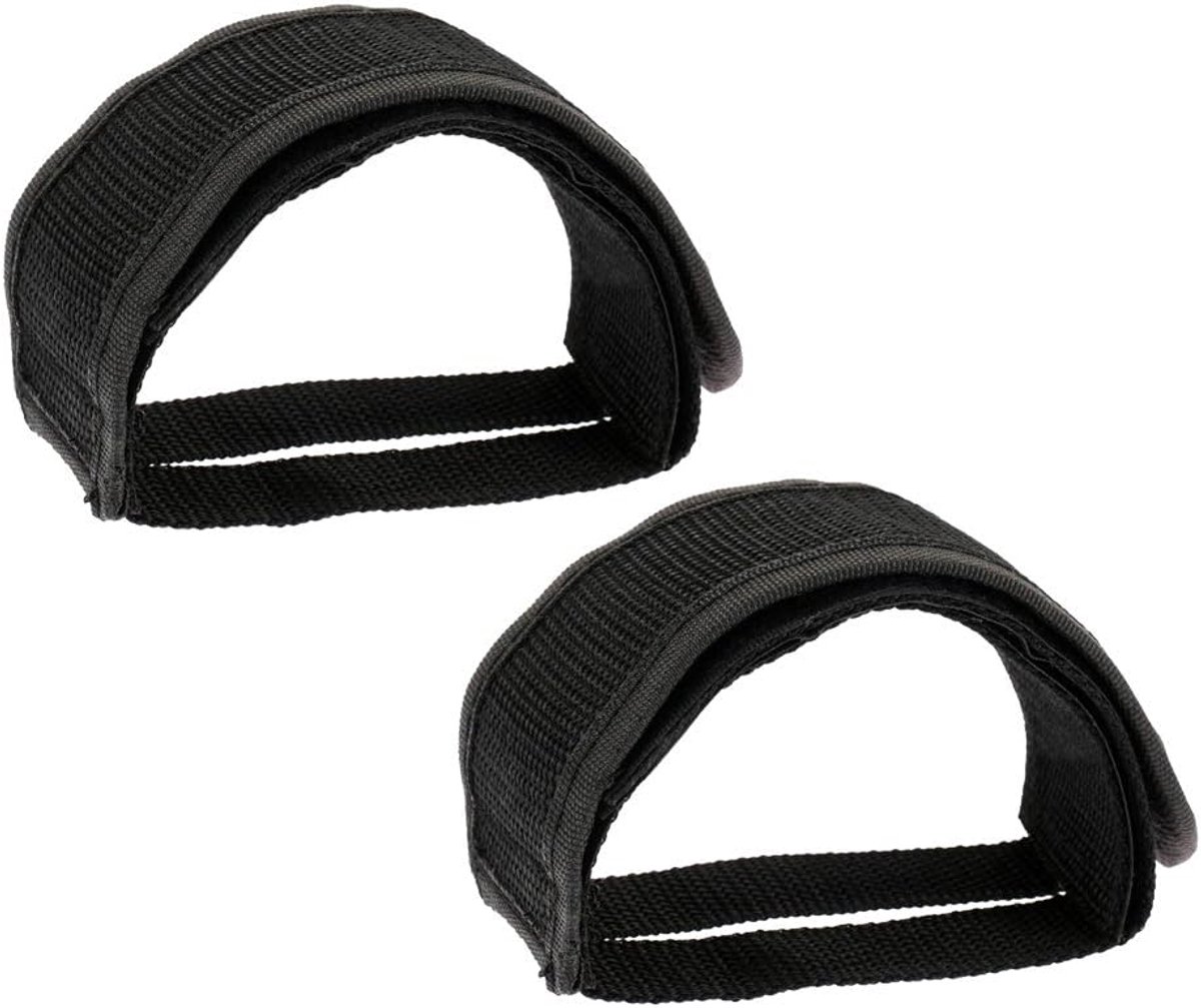 Fietspedalen met anti-slip banden - verstelbare nylon straps - stevige grip - ideaal voor fietsen - ShopVlot