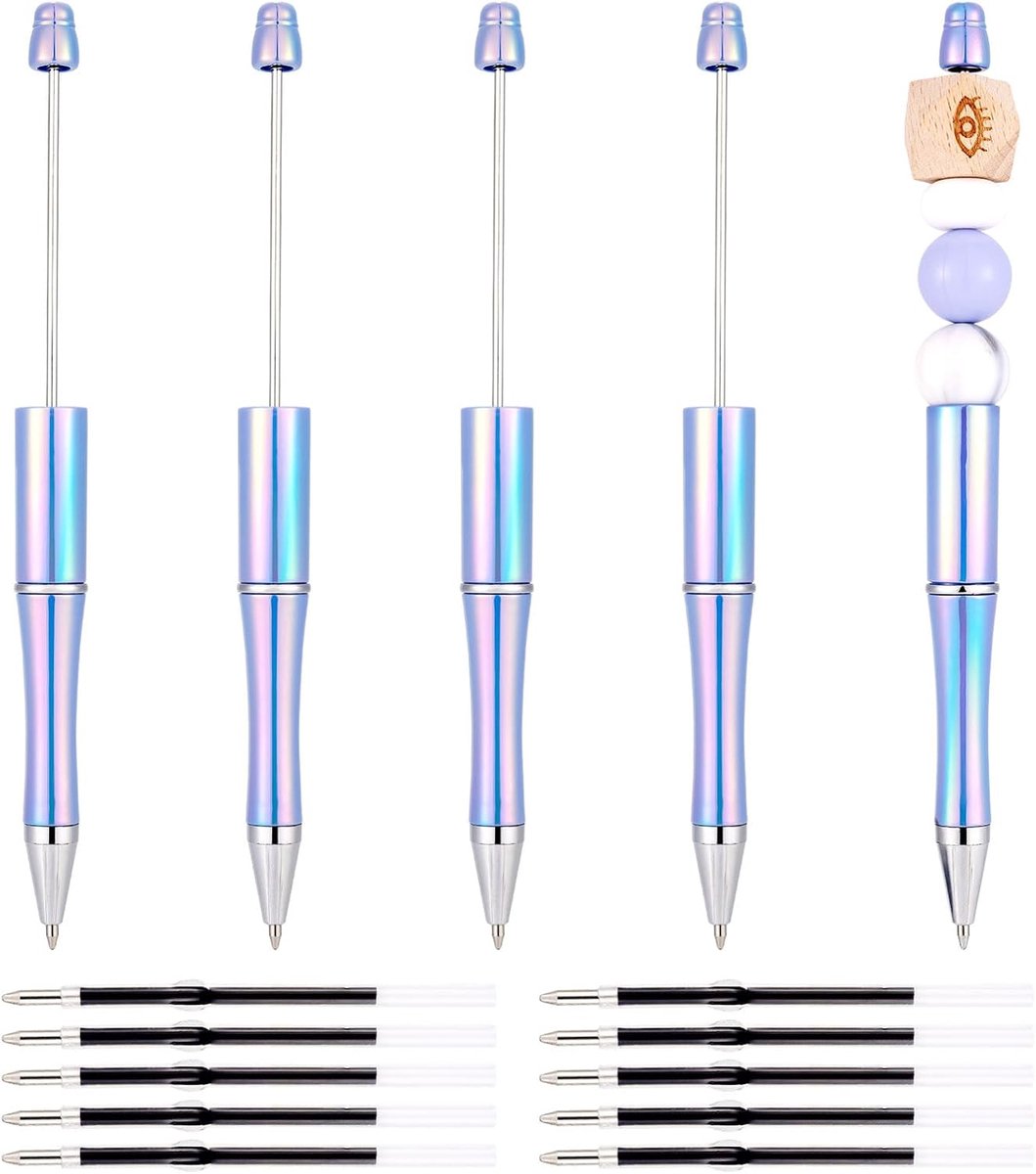 Ballpoint pen set - plastic - gradient korenbloemblauw - perfect voor DIY ontwerpen - ShopVlot