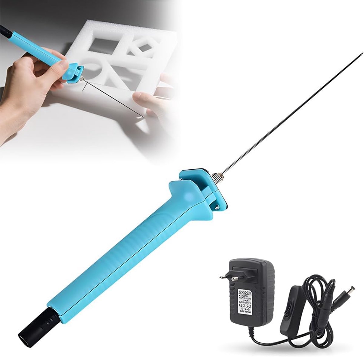 Elektrische schuimsnijder 20 cm - Polystyreen cutter - 27 W - Snel en schoon snijden - ShopVlot
