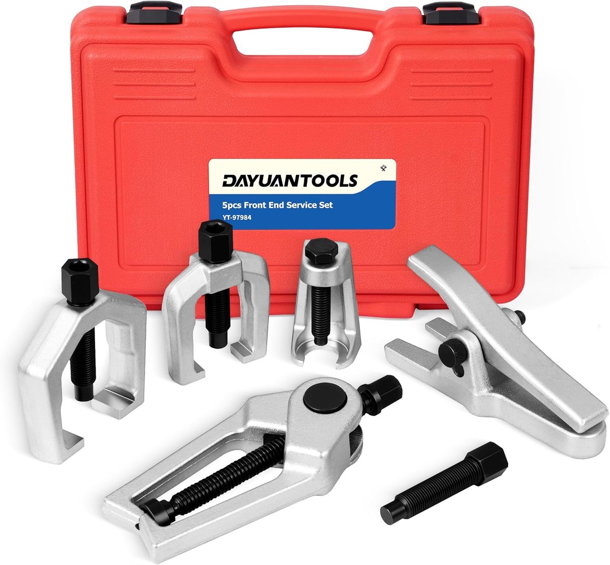 Professionele front-end service toolset - 5-delig - voor het scheiden van pitman armen, balgewrichten en stuurstangen - ShopVlot