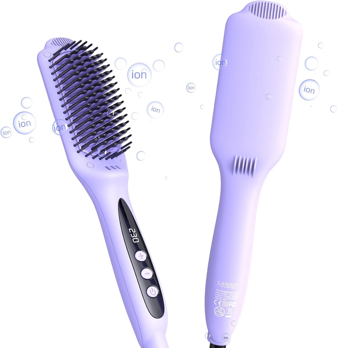 Ceramische stijltang borstel - Keramische verwarming - Ionisator - Anti-frizz resultaat - ShopVlot